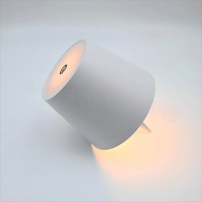 WineGlow Touch Lamp: USB Rechargeable, Dimmable Light