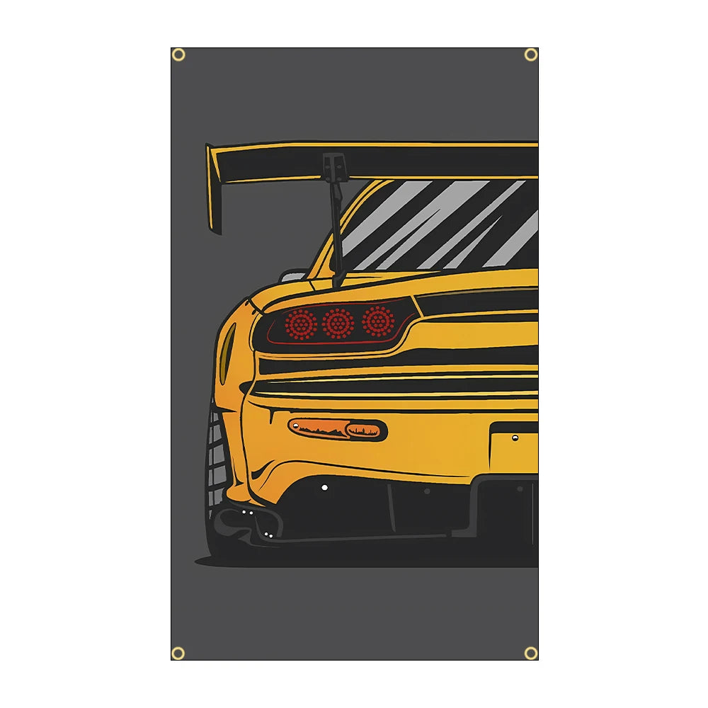 JDM Racing Spirit Polyester Flag - 3x5FT Banner