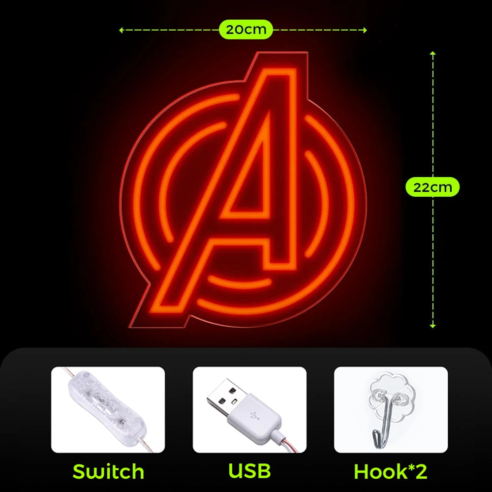 GlowDreams: LED Neon Wall Art for Kids' Rooms