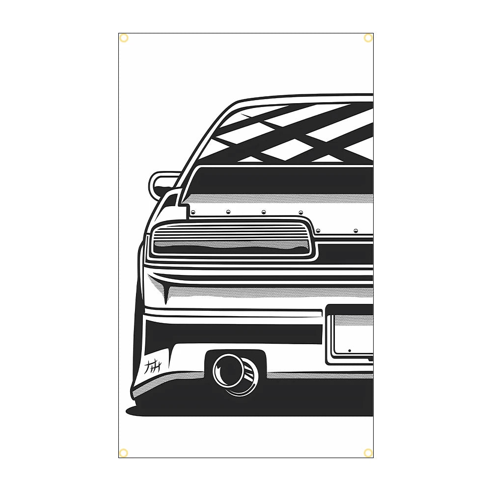 JDM Racing Spirit Polyester Flag - 3x5FT Banner