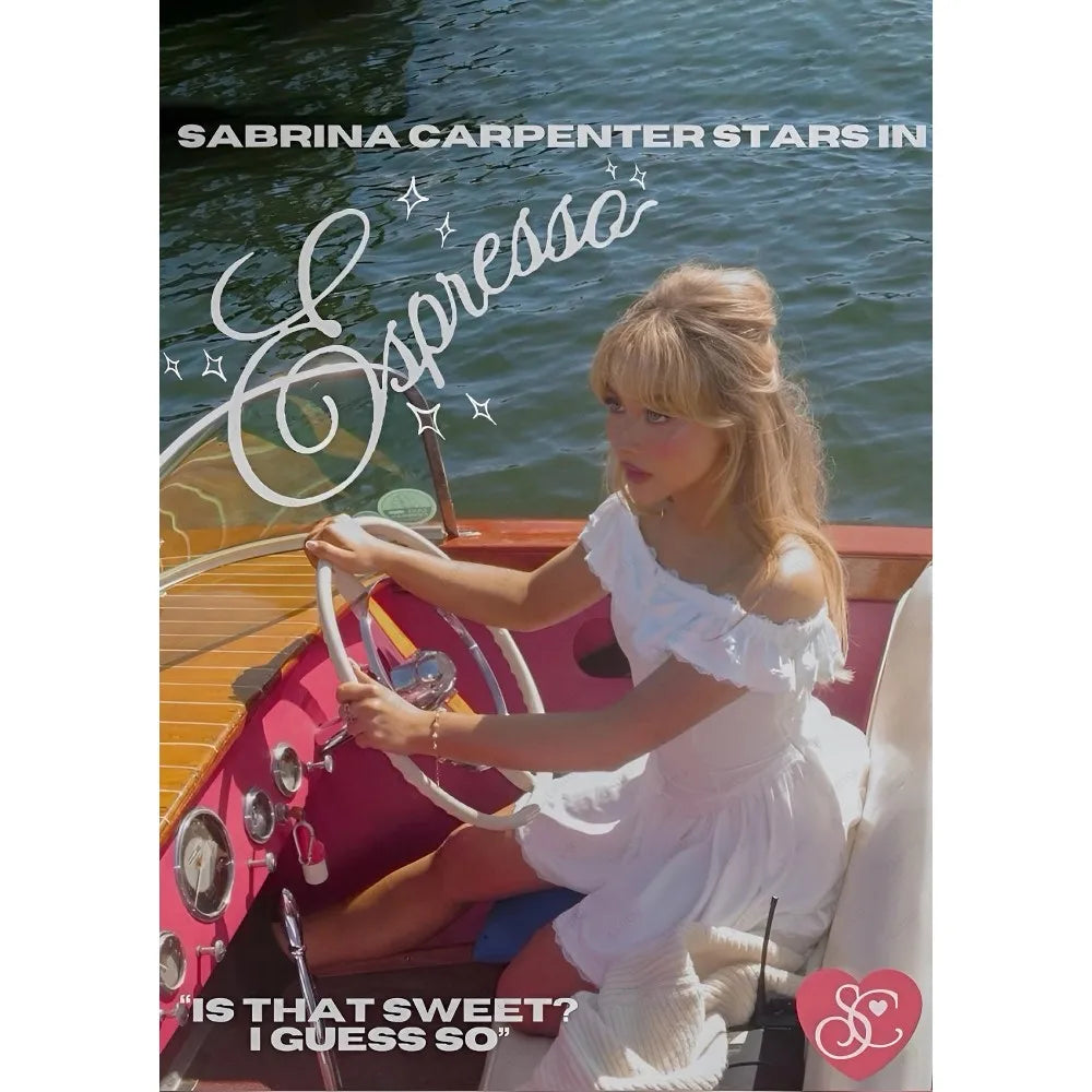 Artistic Sabrina: Waterproof Wall Portrait Decor