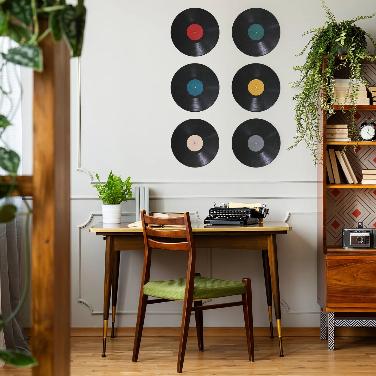 Vinyl Vibes: 8-Pc Music Wall Sticker Set