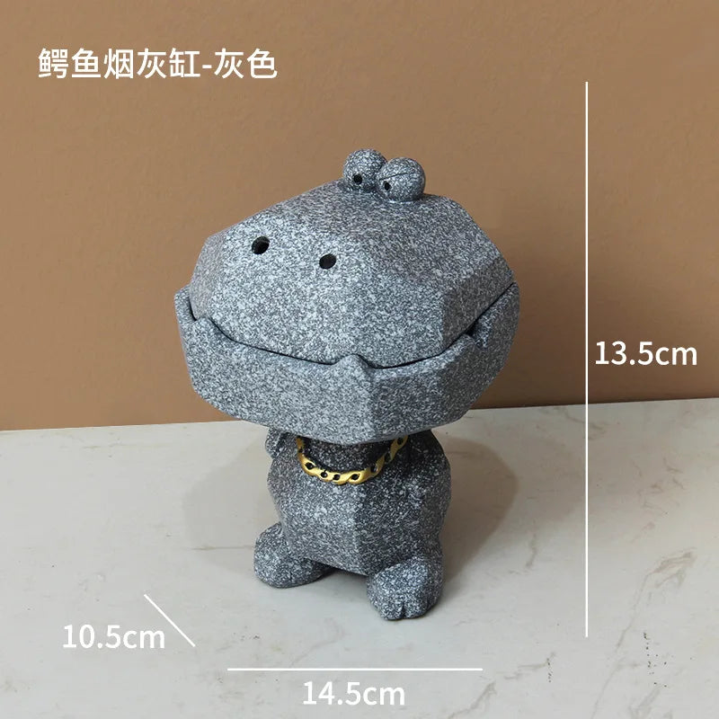 Crocodile Cap Ashtray: Stylish Smoking Accessory
