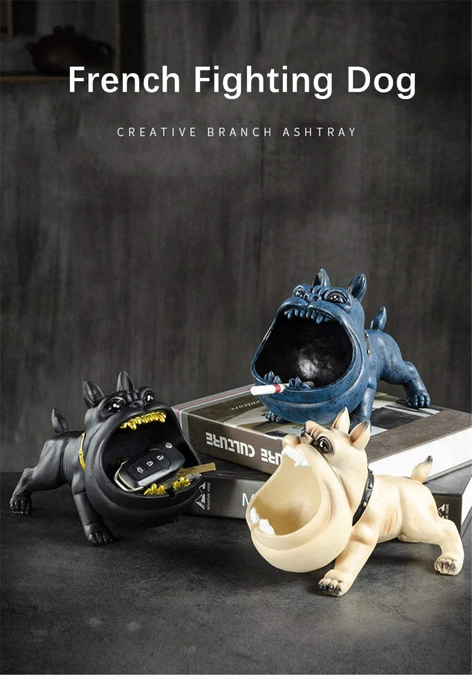 Bull-Dog Ashtray Decor