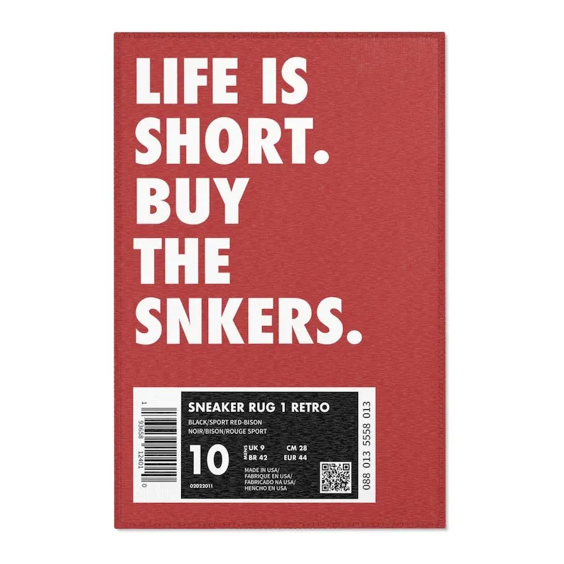 Sneaker Chic Cozy Rug: Style & Comfort Combined