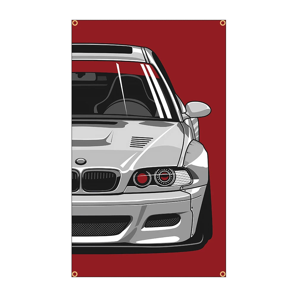 JDM Racing Spirit Polyester Flag - 3x5FT Banner