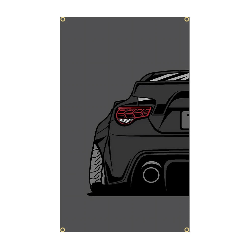 JDM Racing Spirit Polyester Flag - 3x5FT Banner