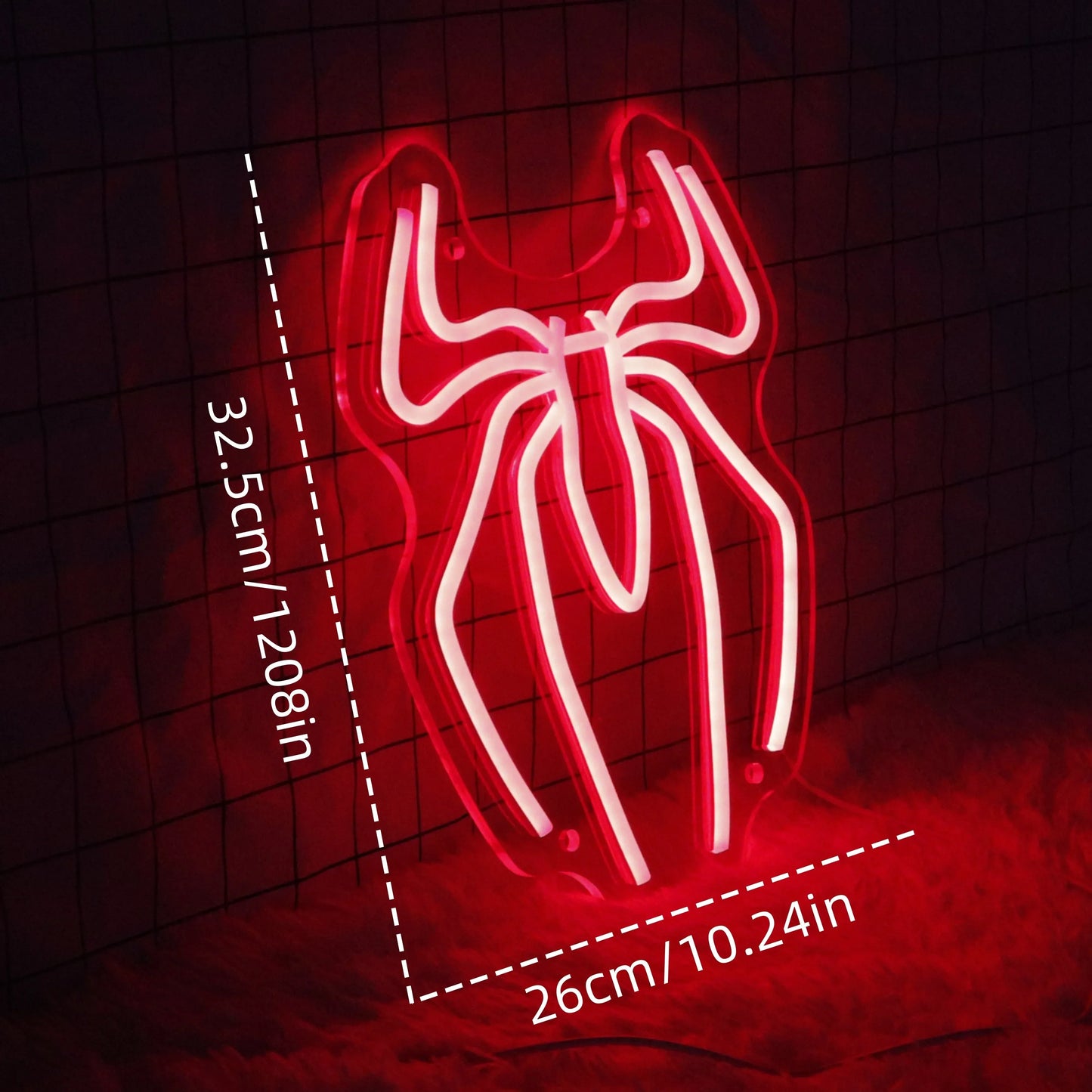 Spider Anime Neon Sign