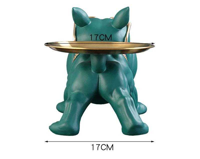 Resin Bulldog Storage Box