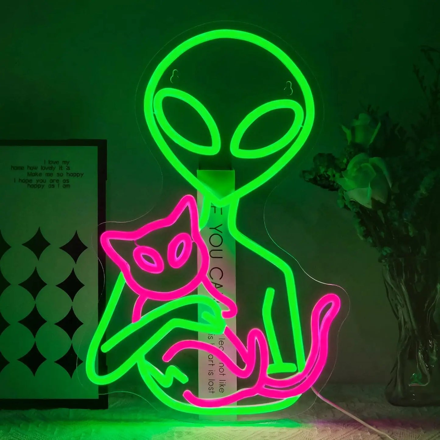 Alien Cat Neon Sign