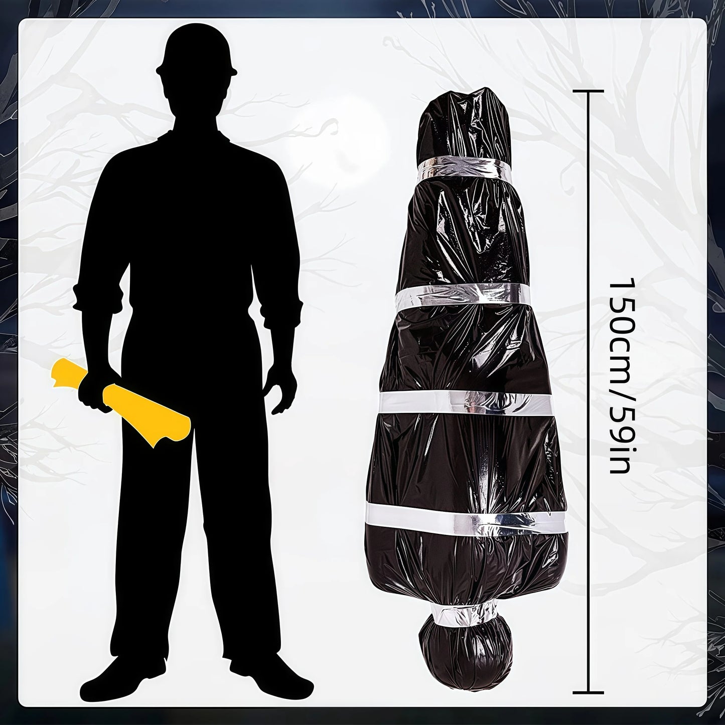 150cm/5ft Hanging Corpse Dead Victim Creepy House Halloween Decorations