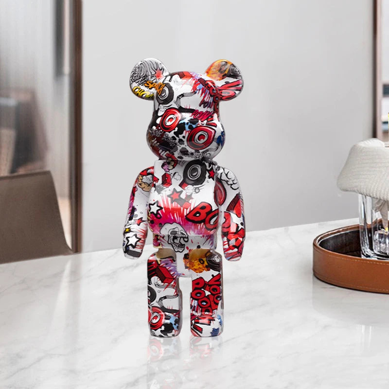 Graffiti Bear: Modern 10 Decor & Money Jar Sculptor