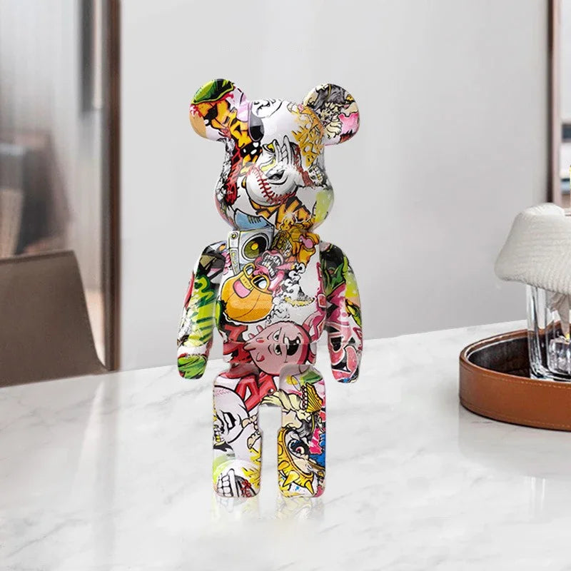 Graffiti Bear: Modern 10 Decor & Money Jar Sculptor