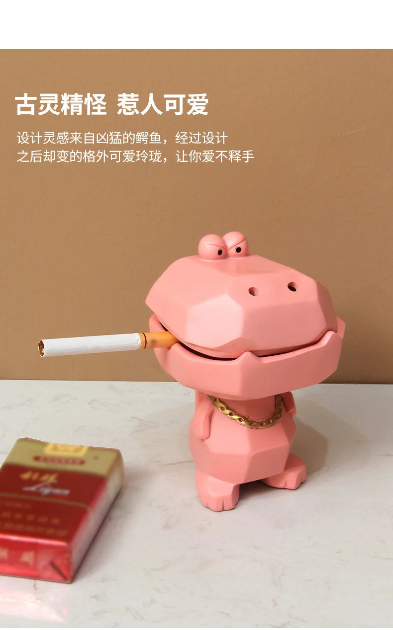 Crocodile Cap Ashtray: Stylish Smoking Accessory