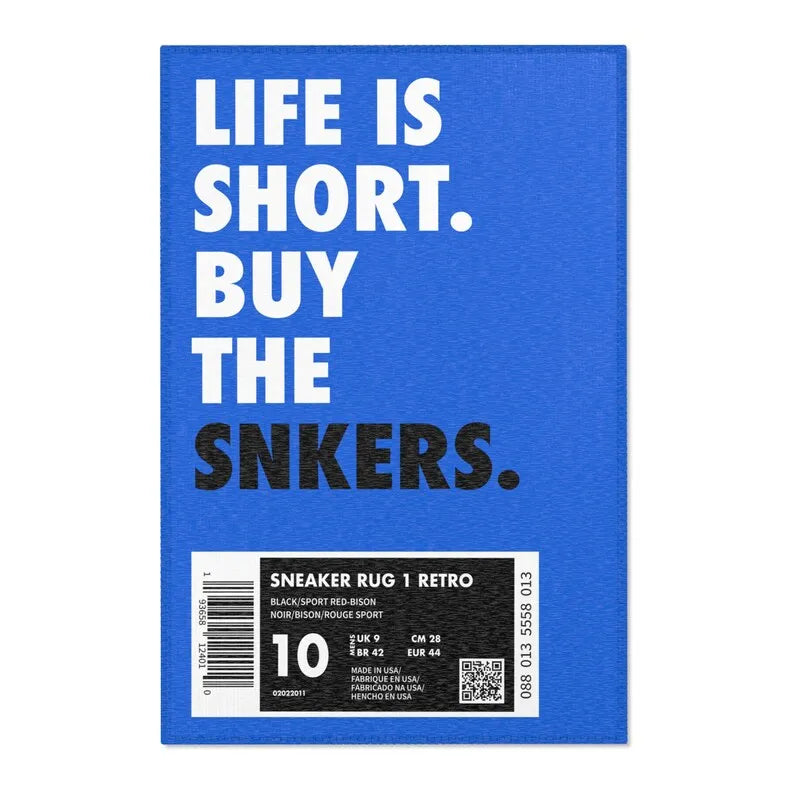 Sneaker Chic Cozy Rug: Style & Comfort Combined