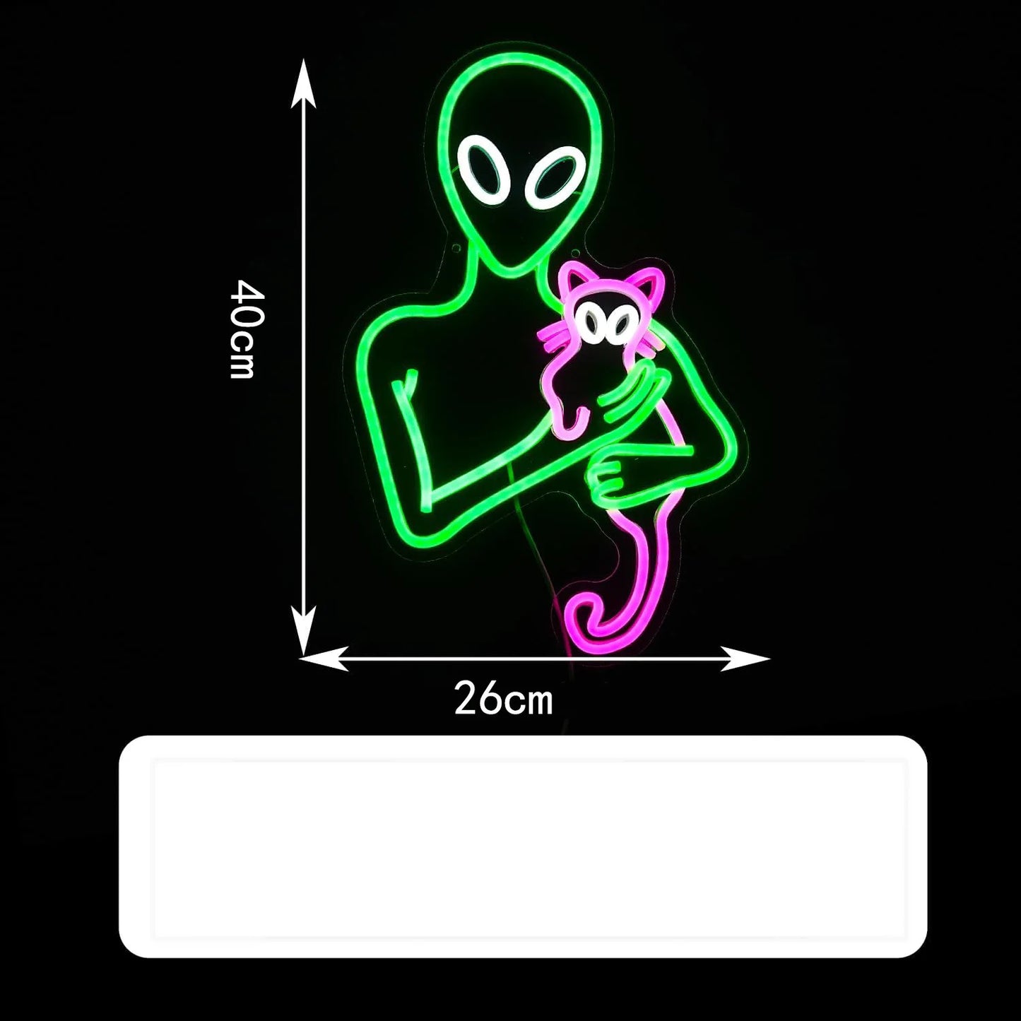 Alien Cat Neon Sign
