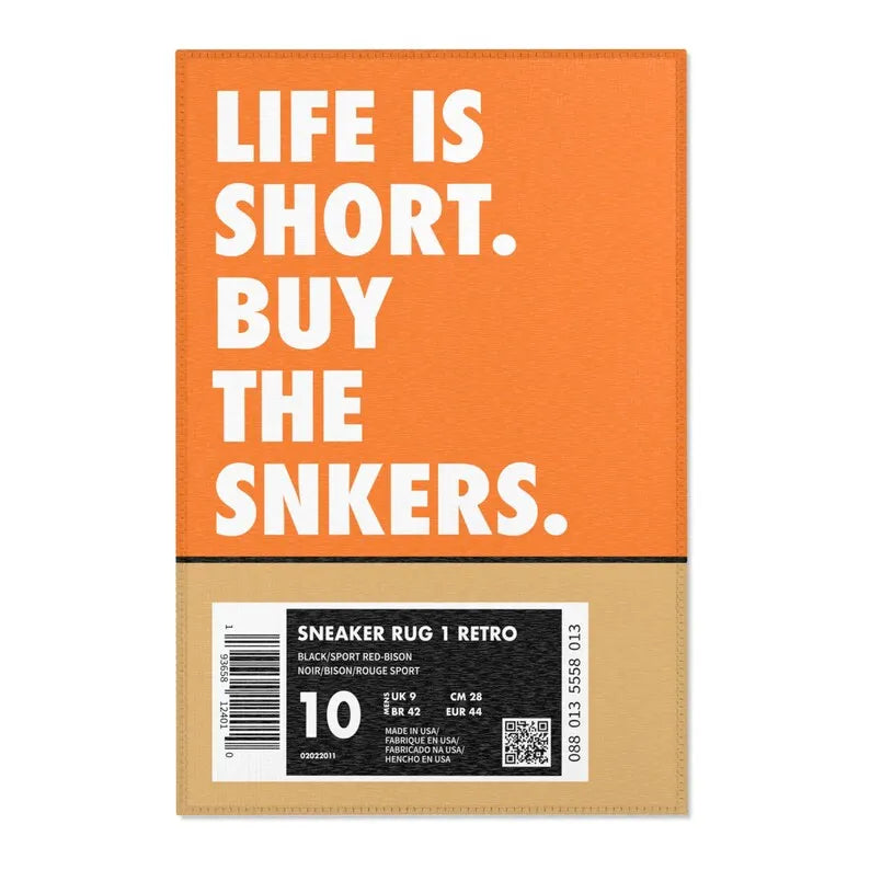 Sneaker Chic Cozy Rug: Style & Comfort Combined