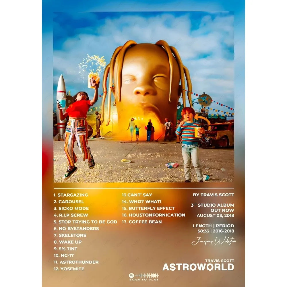 Travis Scott Poster Art