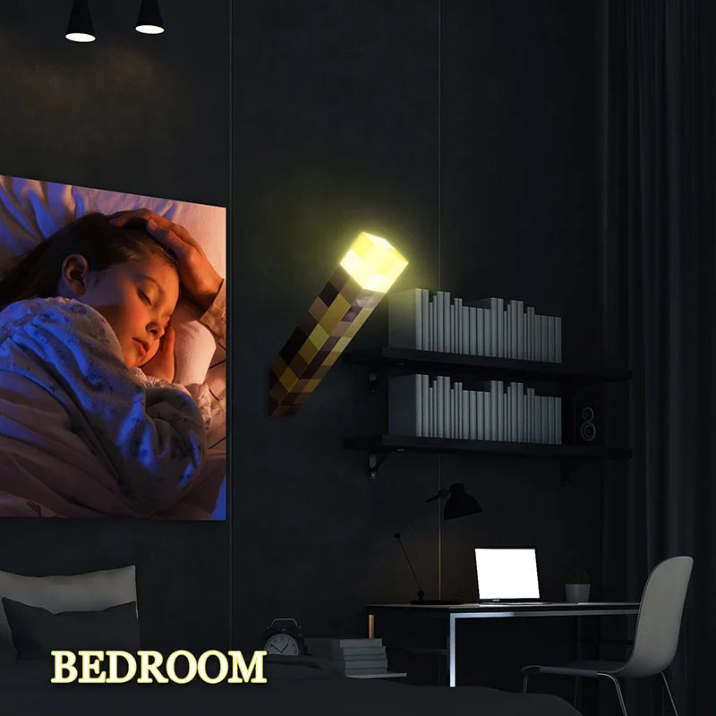 Brownstone Glow: USB Rechargeable LED Night Torch