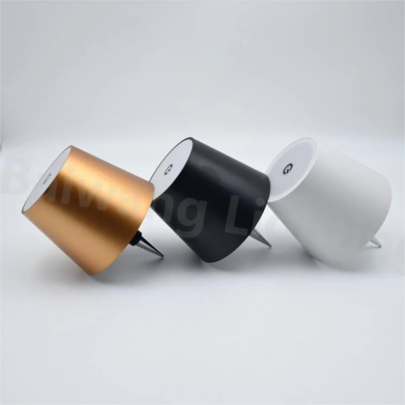 WineGlow Touch Lamp: USB Rechargeable, Dimmable Light