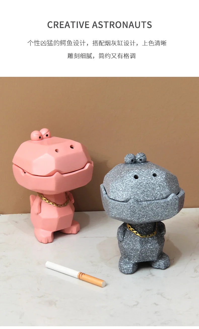 Crocodile Cap Ashtray: Stylish Smoking Accessory