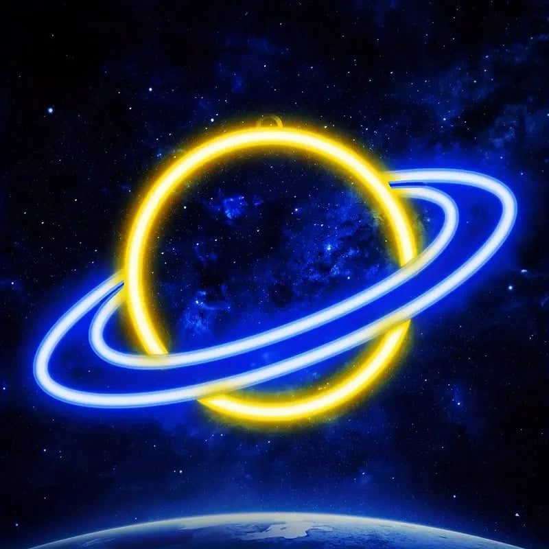 GlowSphere: 10-Level USB Neon Wall Decor