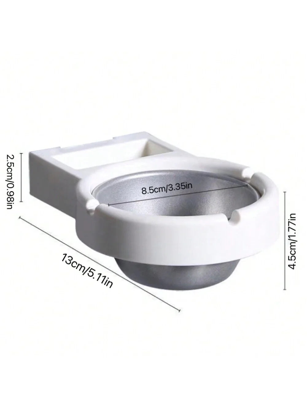 Toilet Ashtray: Novelty Stainless Steel