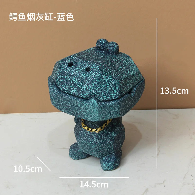 Crocodile Cap Ashtray: Stylish Smoking Accessory
