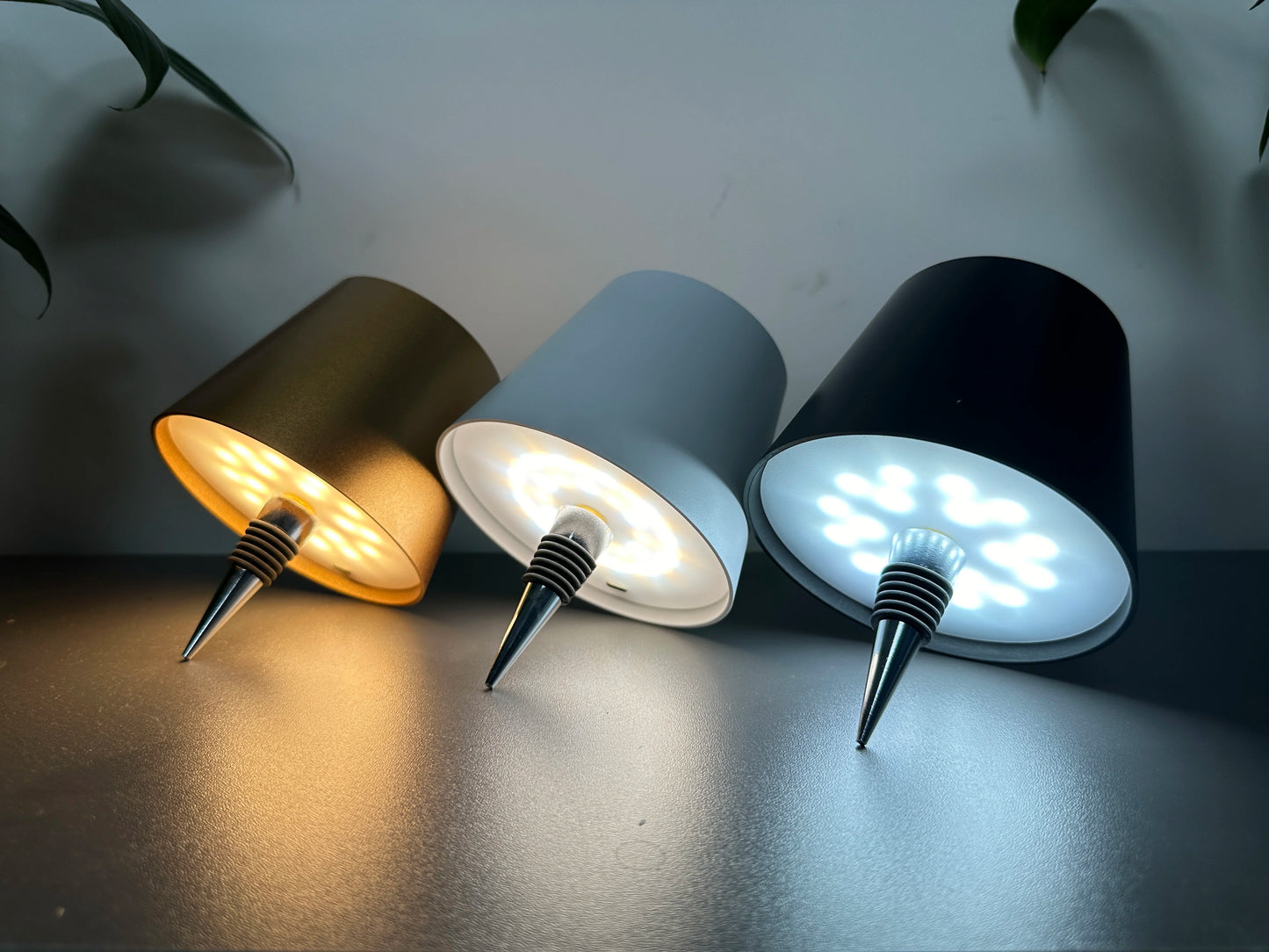 WineGlow Touch Lamp: USB Rechargeable, Dimmable Light