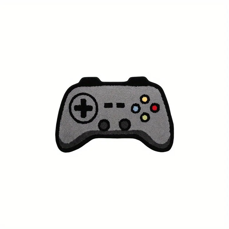 3D Game Pad Faux Wool Rug for Gaming Spaces