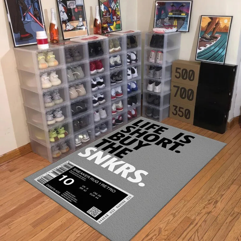 Sneaker Chic Cozy Rug: Style & Comfort Combined