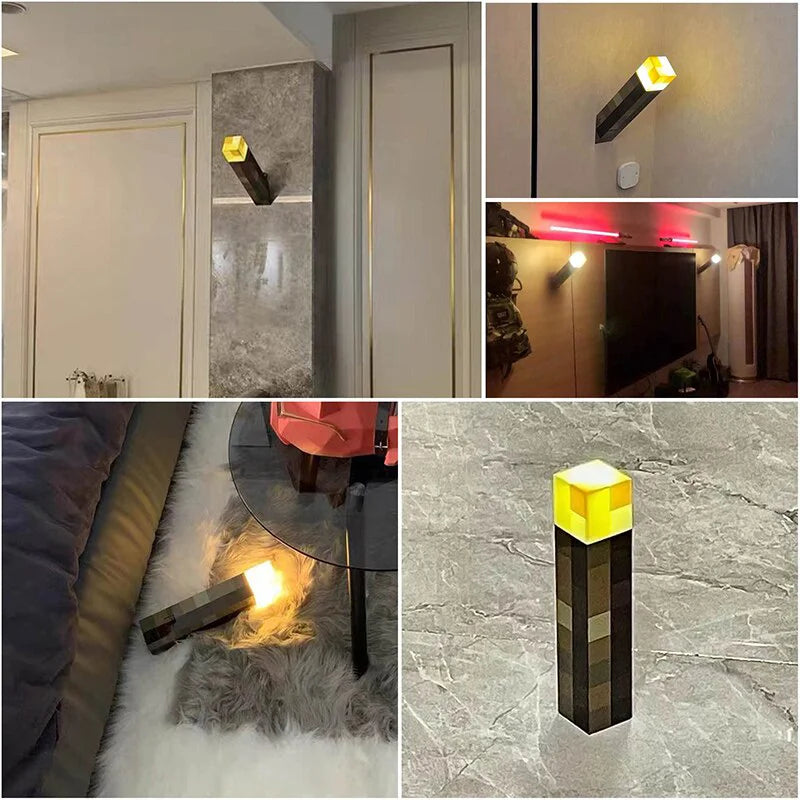 Brownstone Glow: USB Rechargeable LED Night Torch