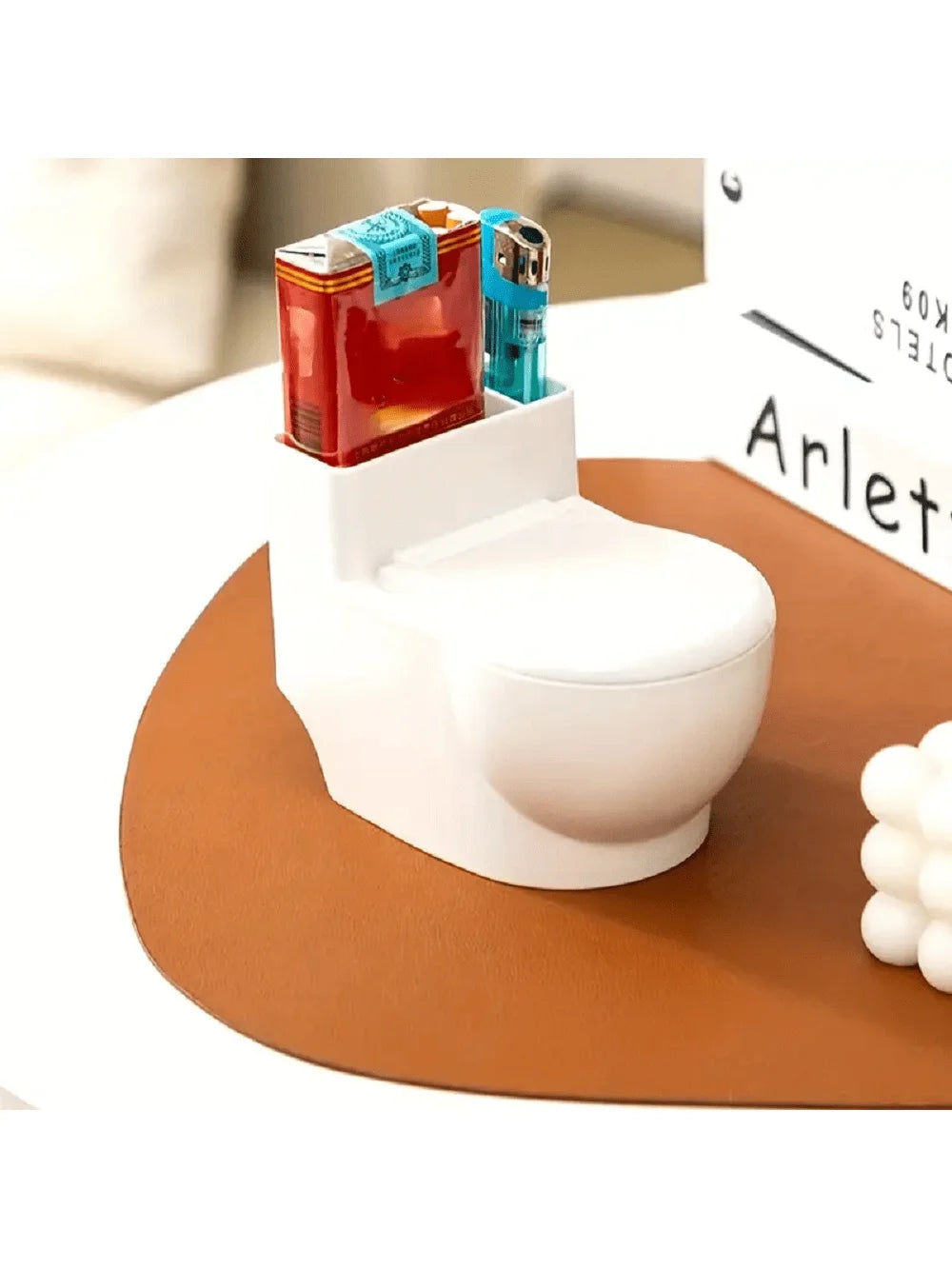 Toilet Ashtray: Novelty Stainless Steel