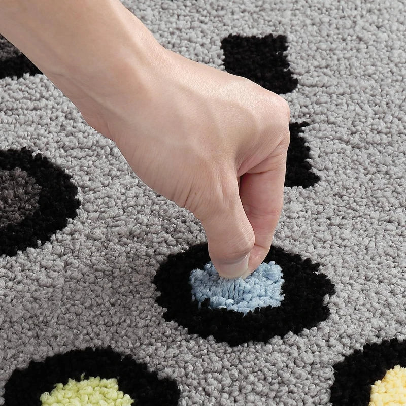 3D Game Pad Faux Wool Rug for Gaming Spaces