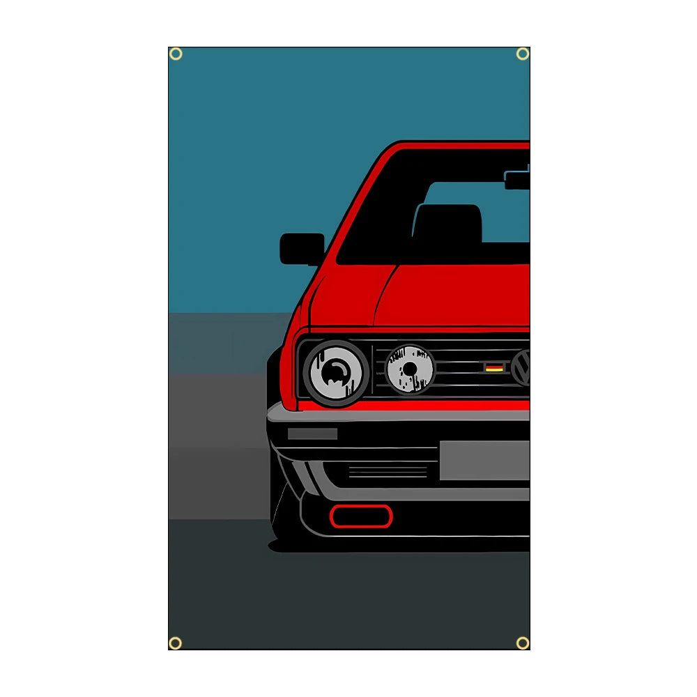 JDM Racing Spirit Polyester Flag - 3x5FT Banner