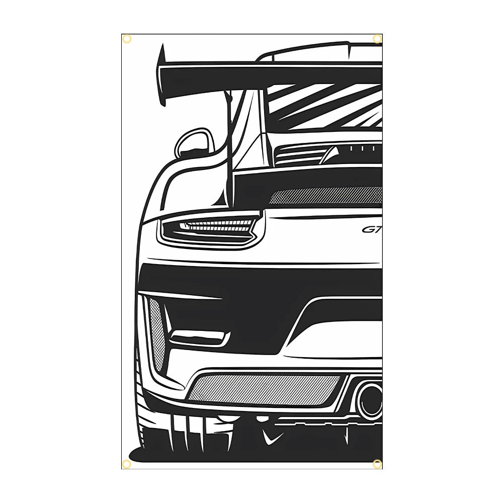 JDM Racing Spirit Polyester Flag - 3x5FT Banner