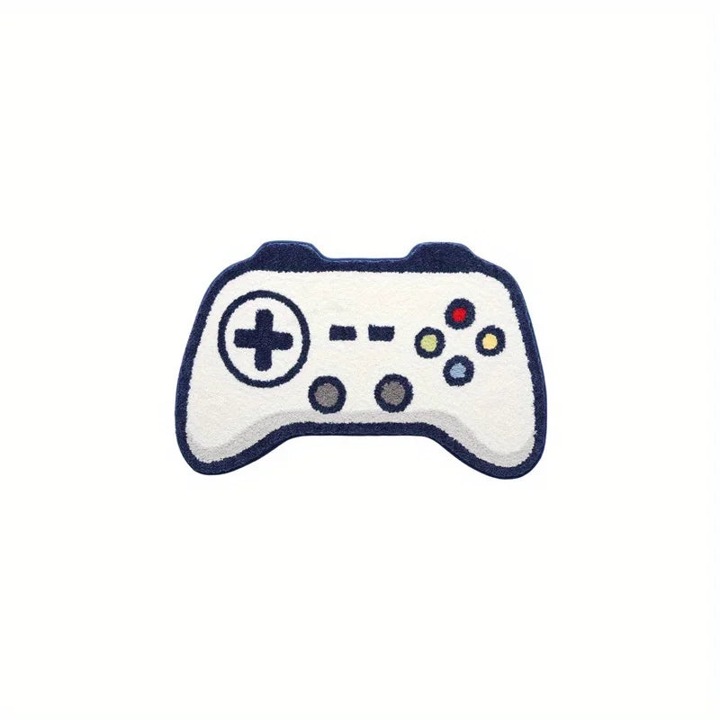 3D Game Pad Faux Wool Rug for Gaming Spaces