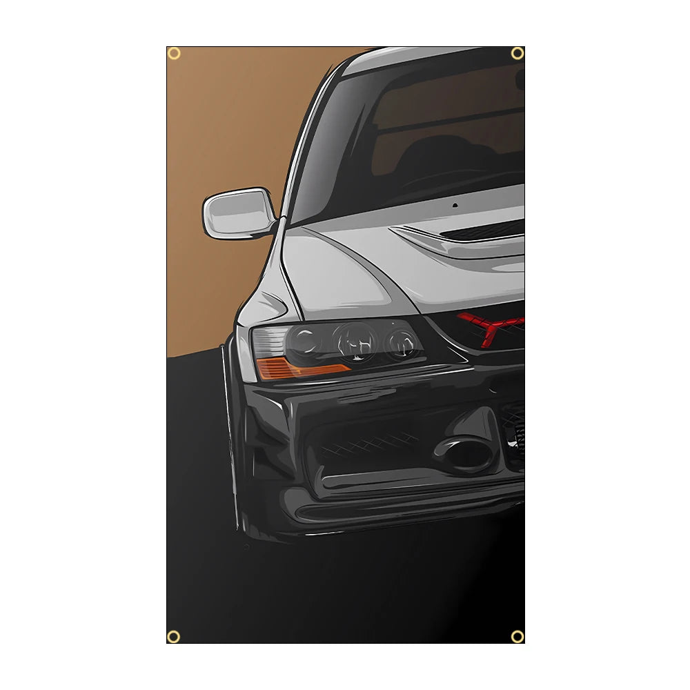 JDM Racing Spirit Polyester Flag - 3x5FT Banner