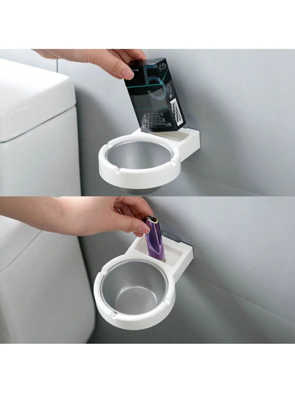 Toilet Ashtray: Novelty Stainless Steel