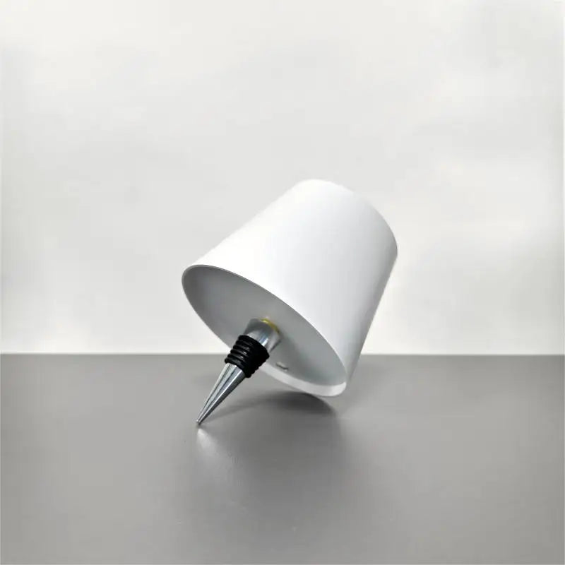 WineGlow Touch Lamp: USB Rechargeable, Dimmable Light