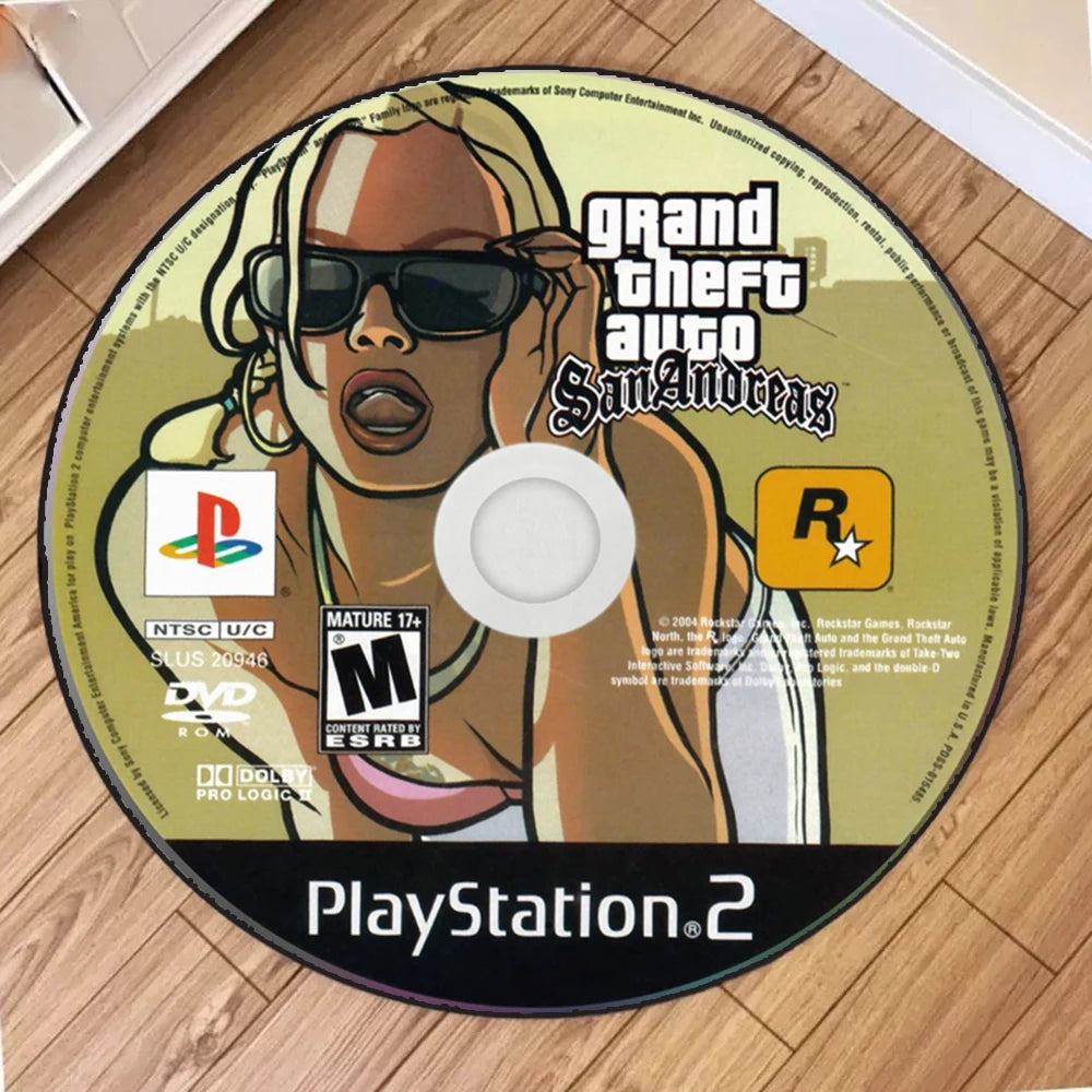 GTA Circle Cartoon Rug