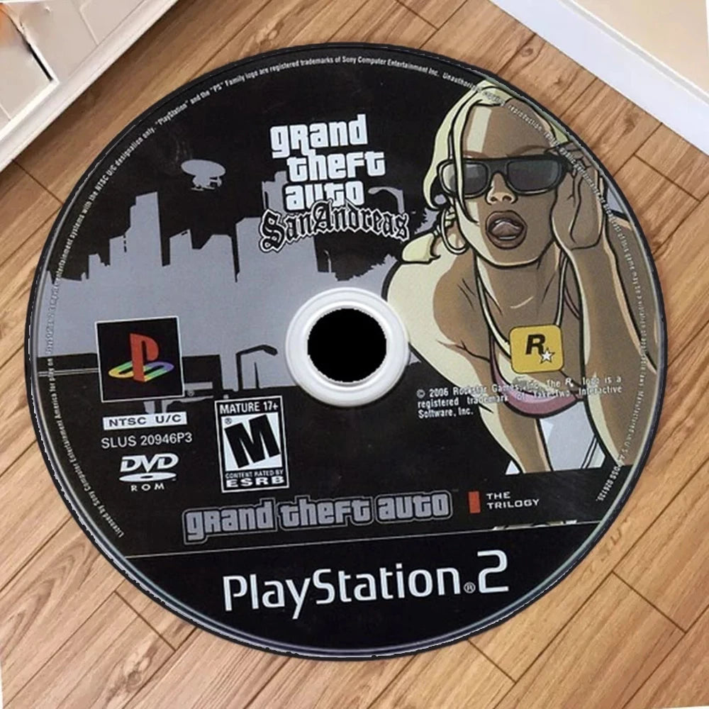 GTA Circle Cartoon Rug