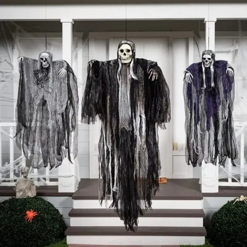 SkeletonGhosts Decorations Grim Reapers for Halloween Outdoor