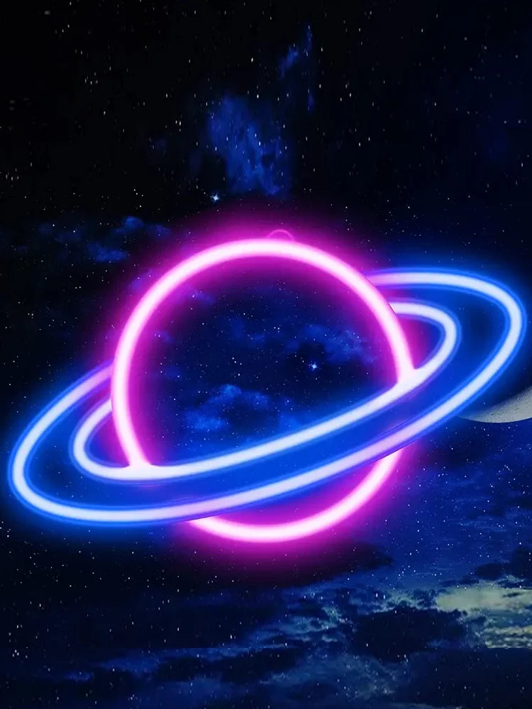 GlowSphere: 10-Level USB Neon Wall Decor