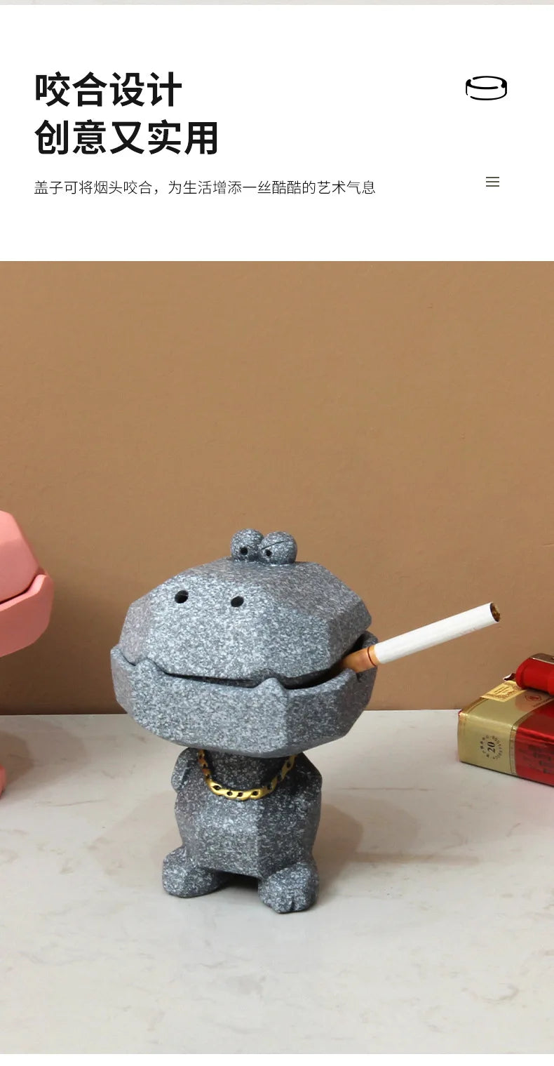 Crocodile Cap Ashtray: Stylish Smoking Accessory