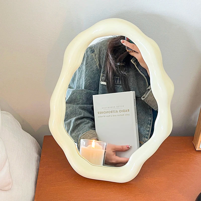 Charming Cloud Mirror for Stylish Bedroom Makeup