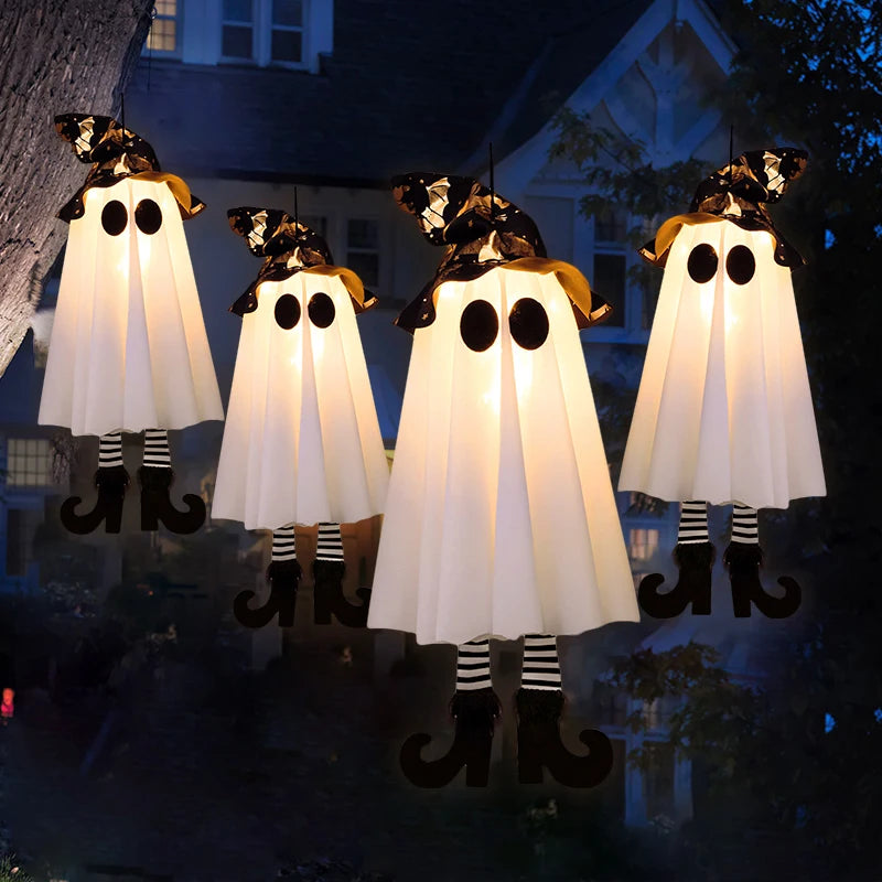 1/2/3pcs Halloween LED Light Up Witch Ghost for Halloween Party