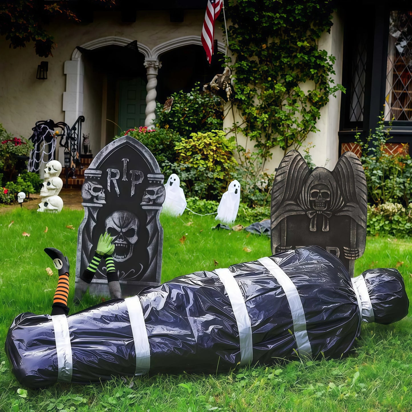 150cm/5ft Hanging Corpse Dead Victim Creepy House Halloween Decorations