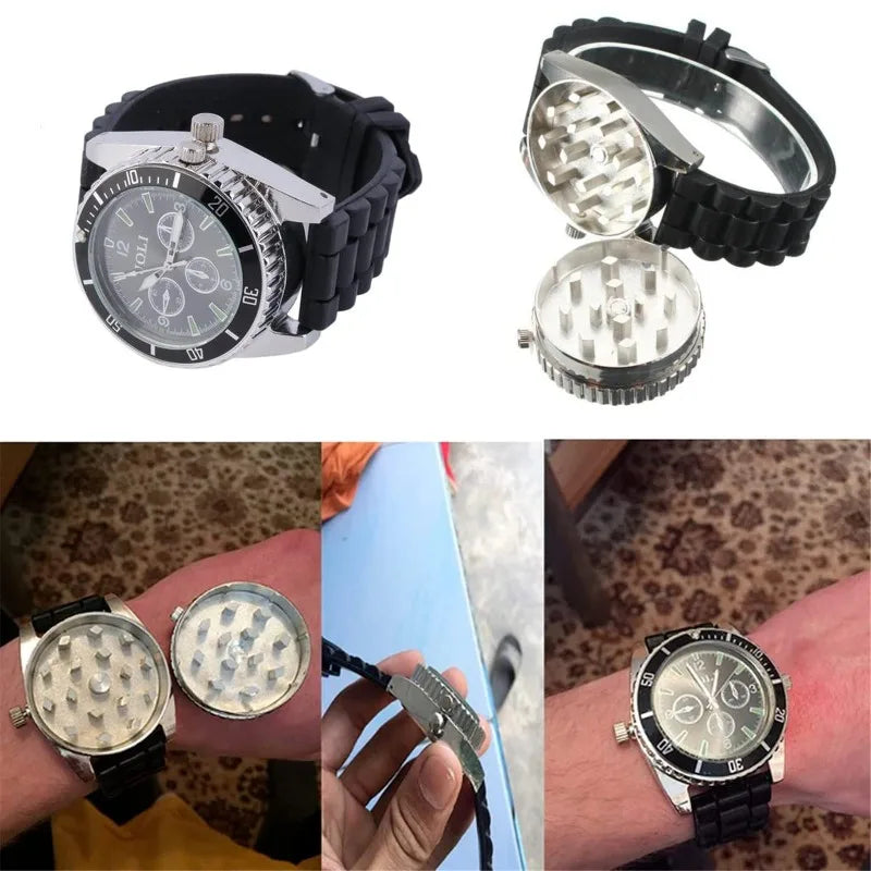 Happy Grind Fashion Herb Crusher & Watch Combo