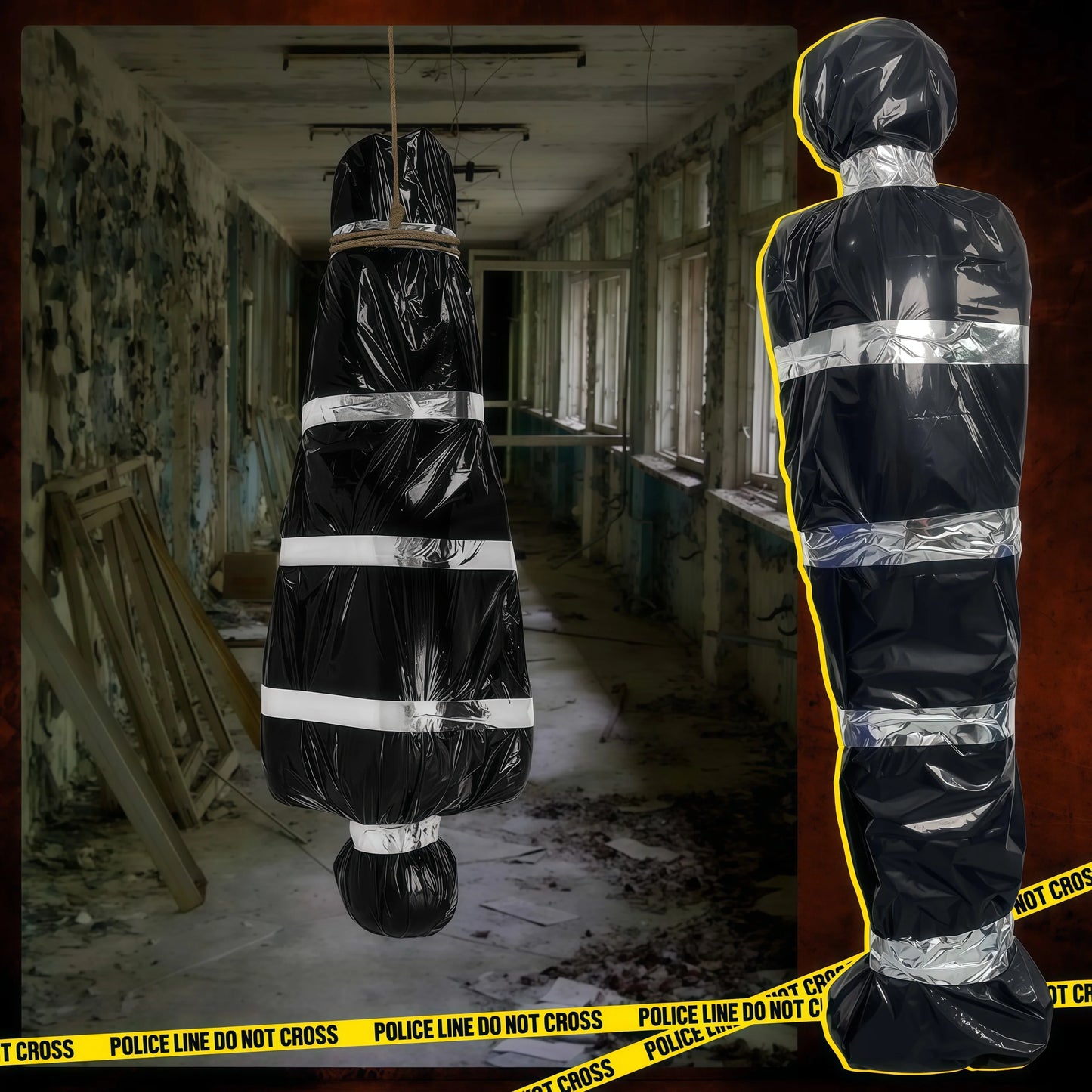150cm/5ft Hanging Corpse Dead Victim Creepy House Halloween Decorations
